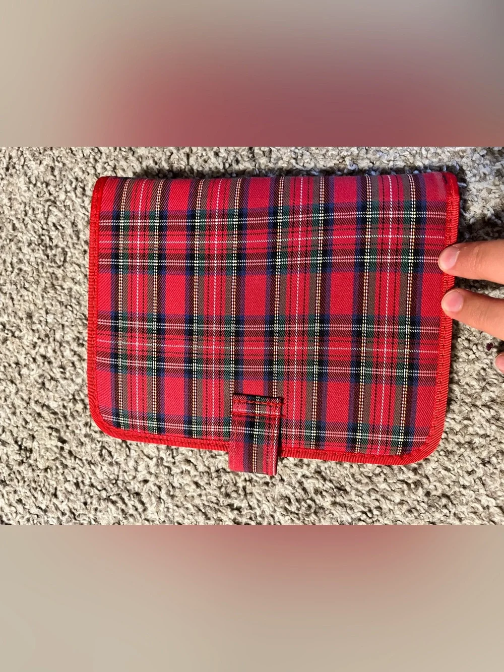 Vintage 1990s Winny the Poo plaid Organizer Never Been used Condition